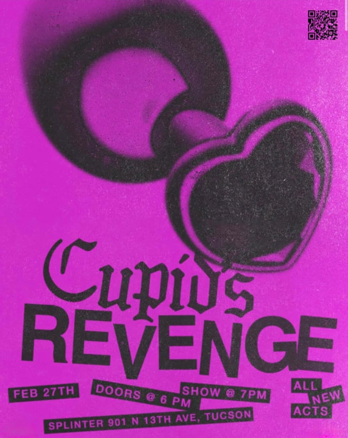 cupids revenge pink flier