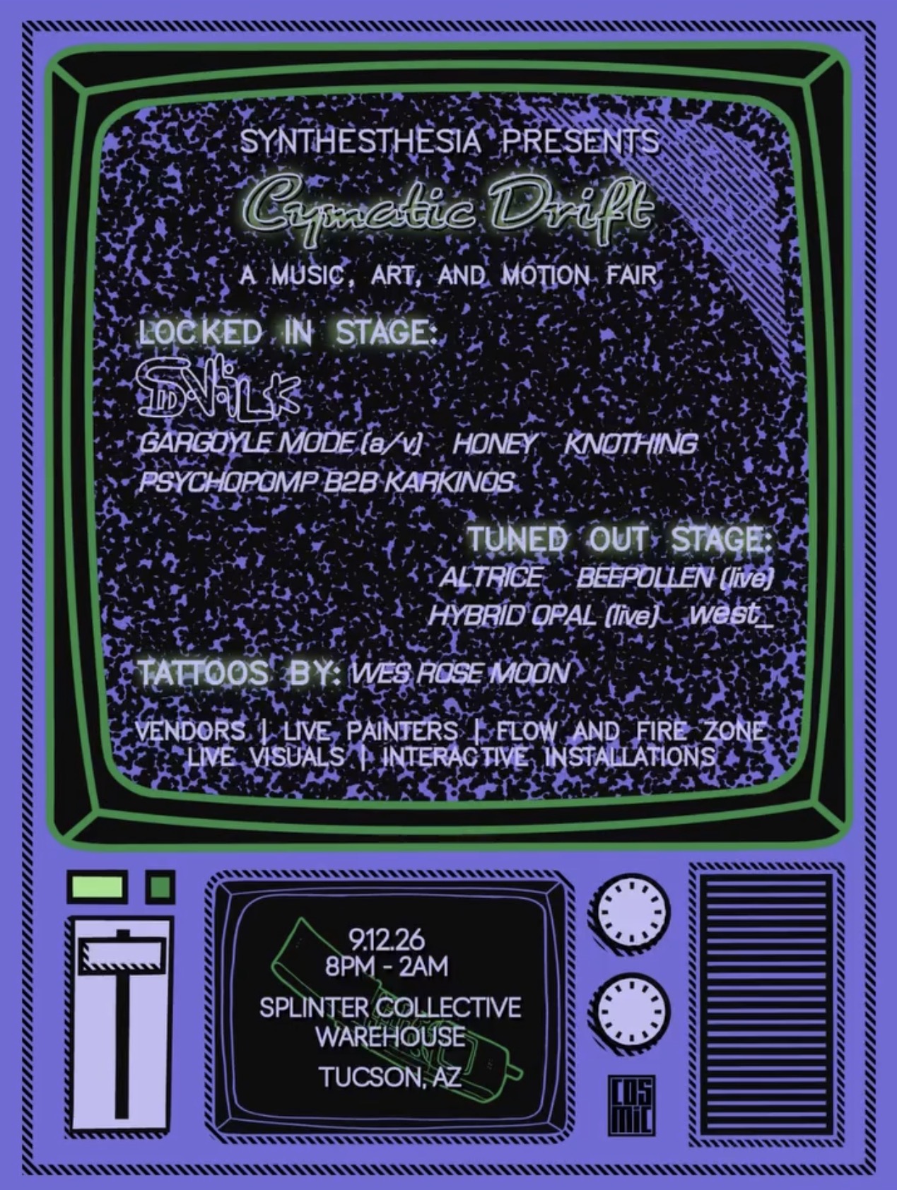 Cymatic Drift Poster