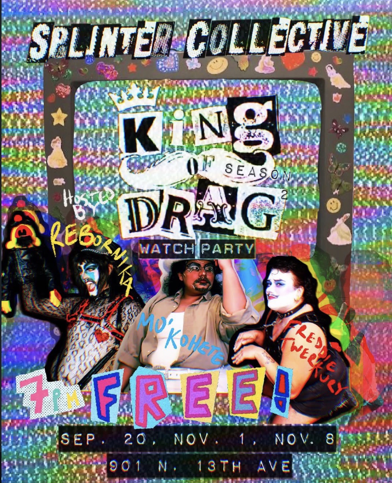 King of Drag Watch party poster
